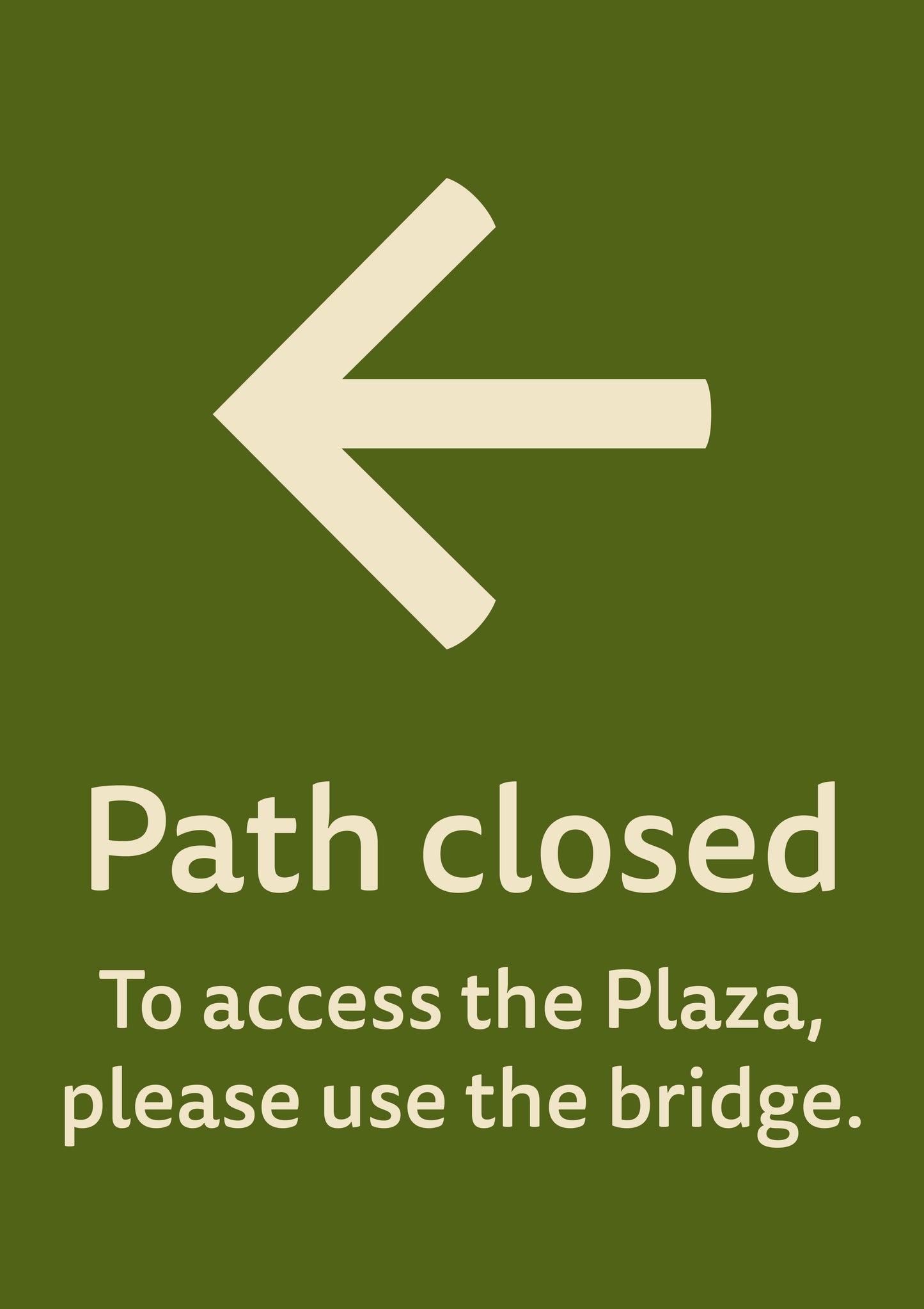 Hotel Refurbishment _ Path Closure Signs - A1 - WO