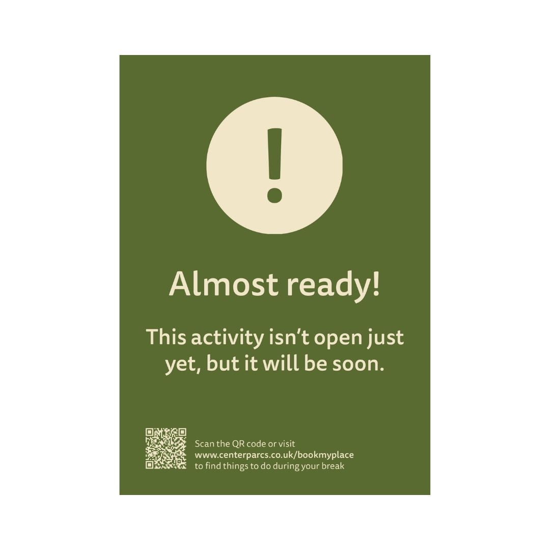 Activity isn't open yet - Outdoor - ALL