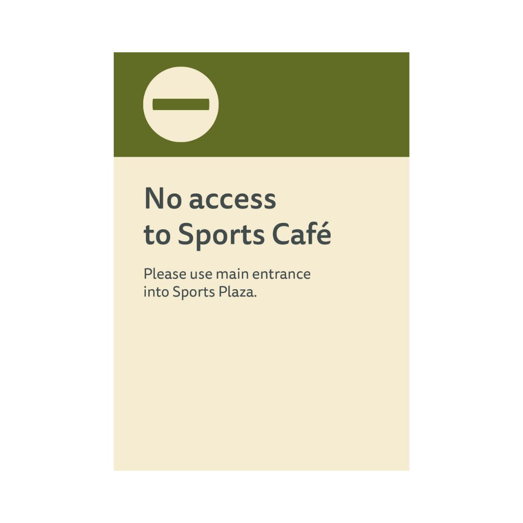 No Access to Sports - Outdoor - A4 - EF