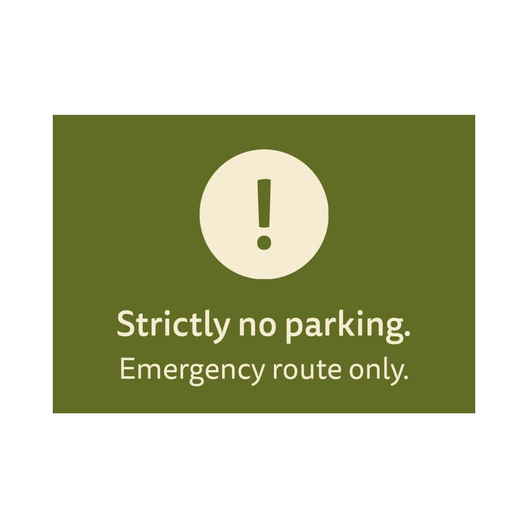 No Parking, Emergency Route Only - A4