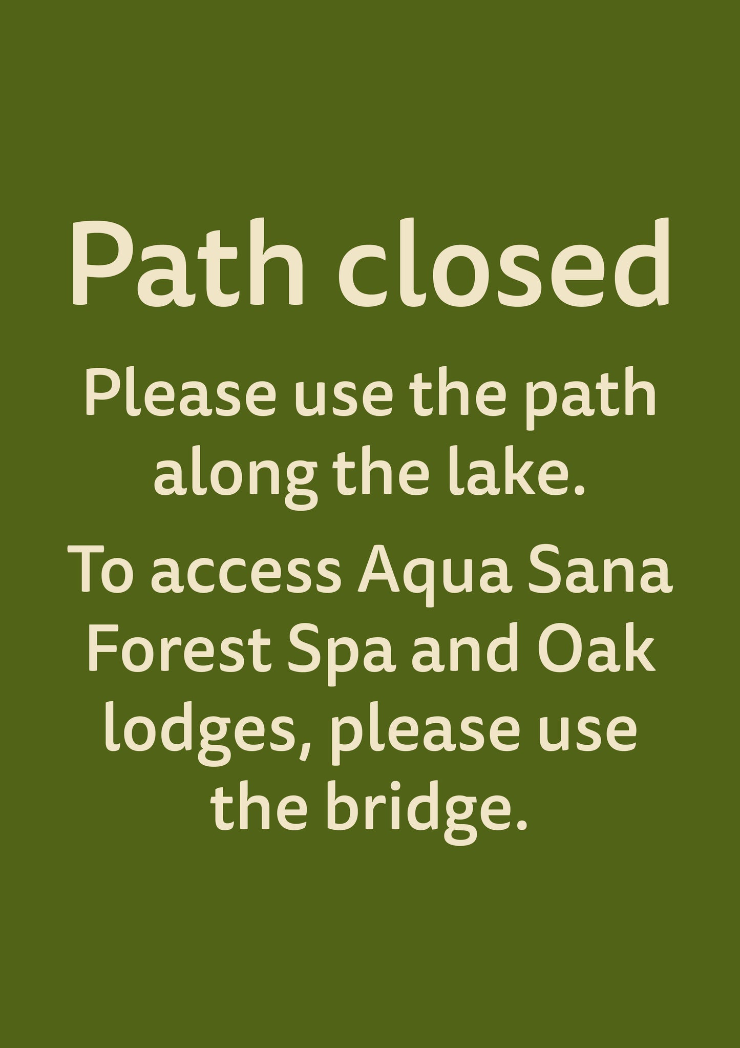 Hotel Refurbishment _ Path Closure Signs - A1 - WO