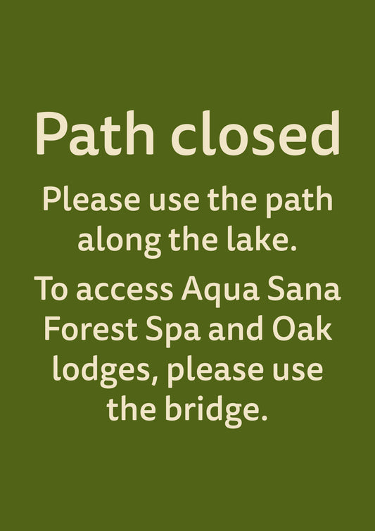 Hotel Refurbishment _ Path Closure Signs - A1 - WO