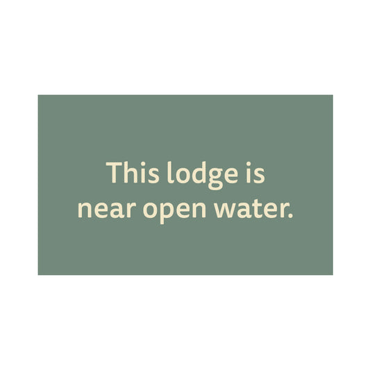 Lodge Near Open Water (Rectangle)