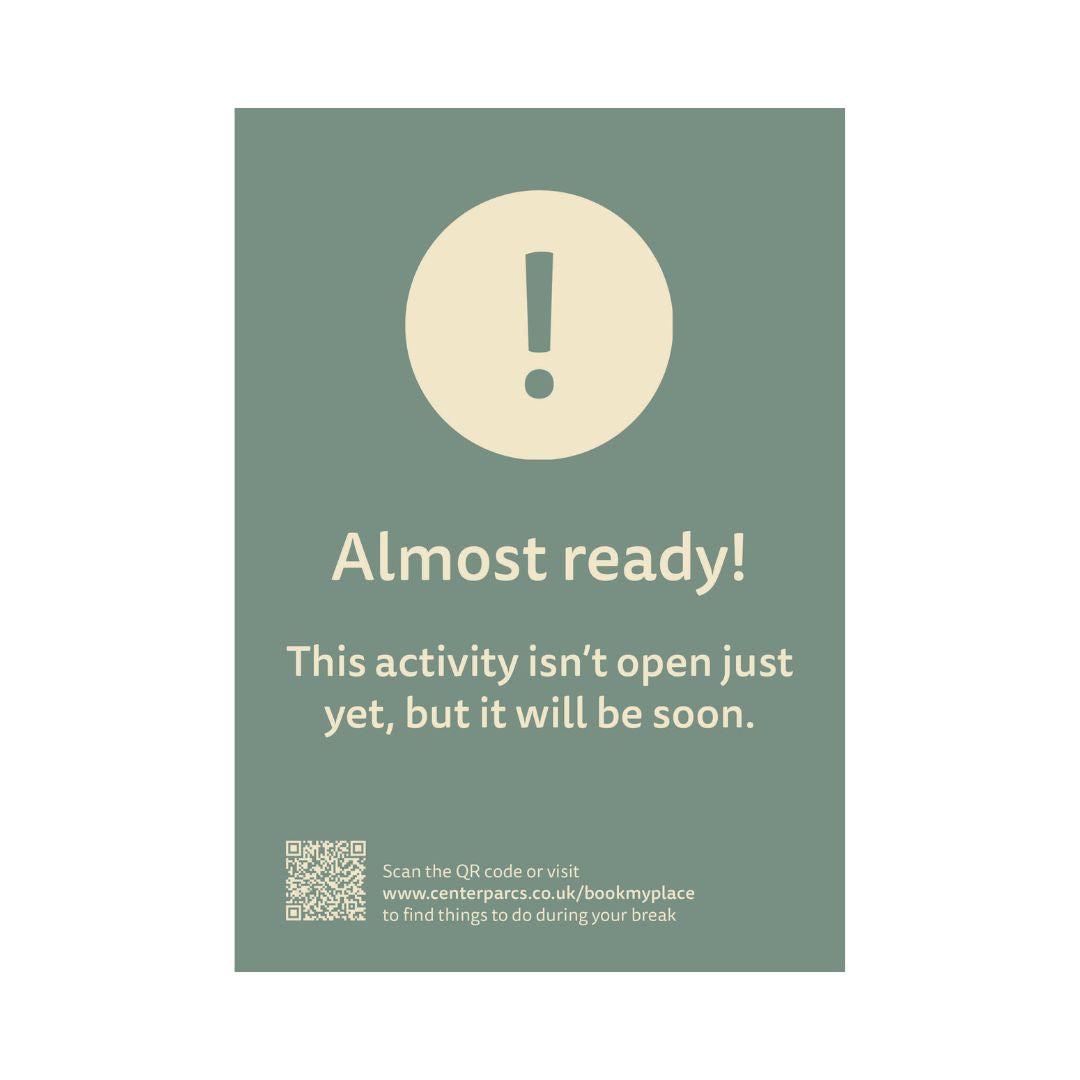 Activity isn't open yet - Indoor - ALL