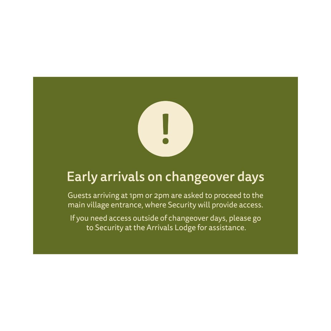 Car Park Information Barrier Sign - Early Arrivals - Outdoor - 910x610