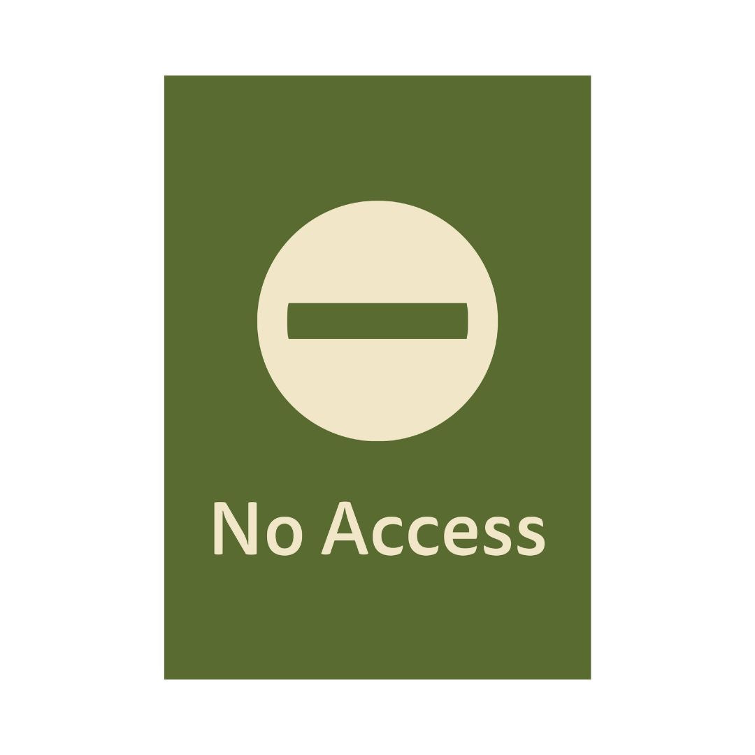 No Access - Outdoor - A2 - LF