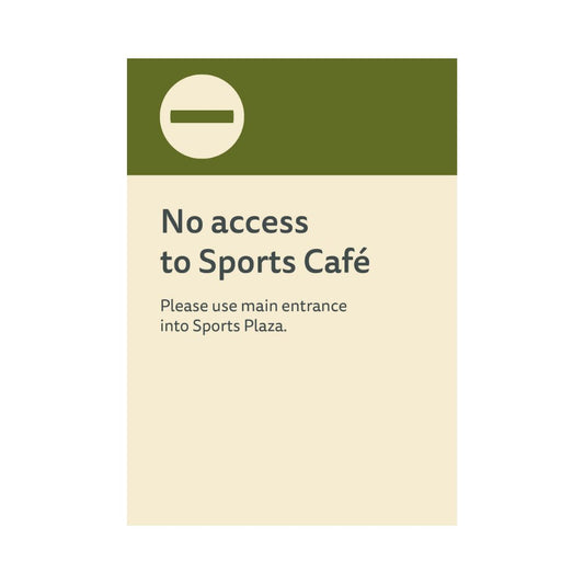 No Access to Sports - Outdoor