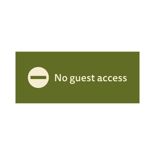 No Guest Access - Outdoor