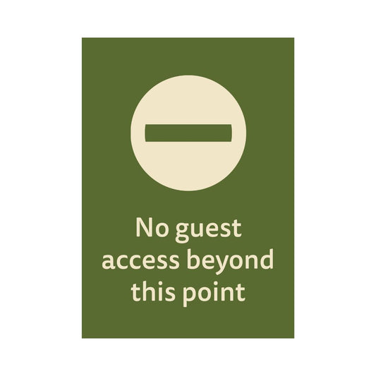 No Guest Access - Outdoor