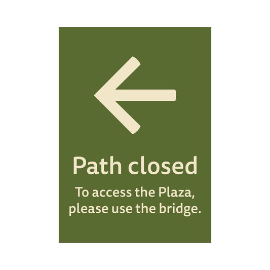 Hotel Refurbishment Path Closure Signs