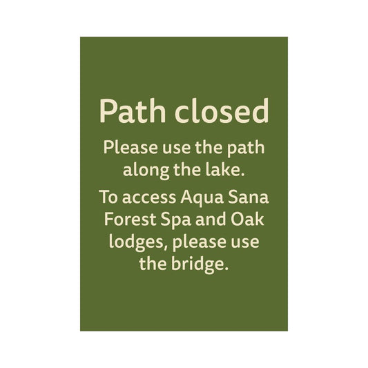 Hotel Refurbishment Path Closure Signs
