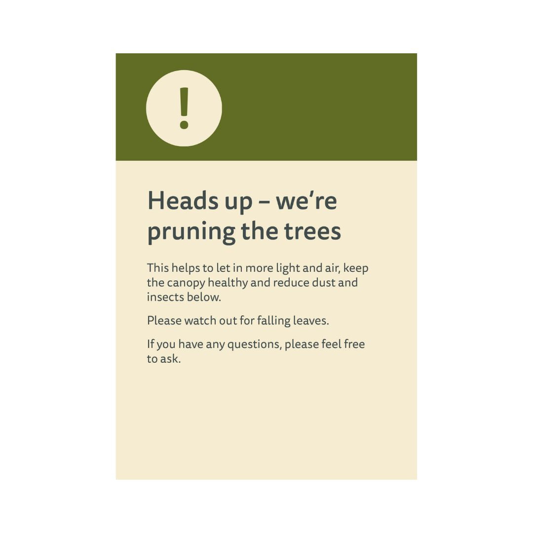 Pruning Guest Notice - A3