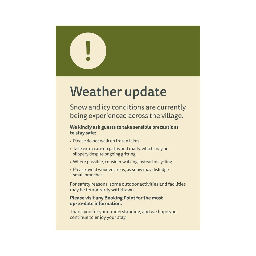 Weather Warning - Outdoor - A1