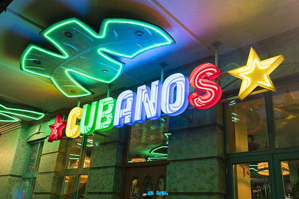 Built-up Lettering for Cubano's Restaurant by Visual Group