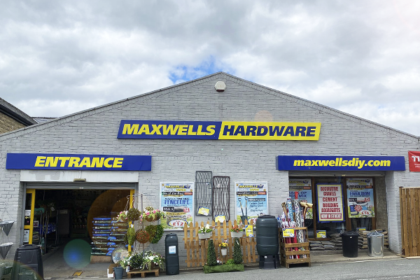 Tray Sign for Maxwells Hardware by Visual Group